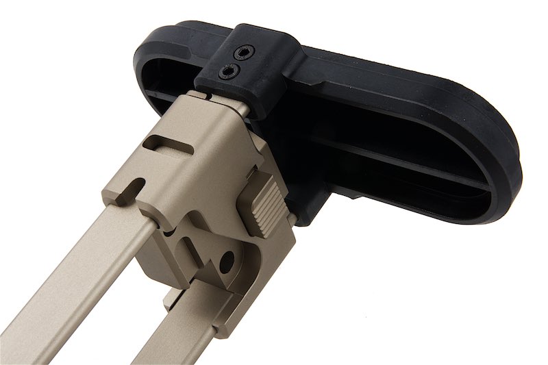 Airsoft Artisan CNC Retractable Stock for KSC/ KWA MP9/ TP9 GBB (Type B/ Dark Earth)