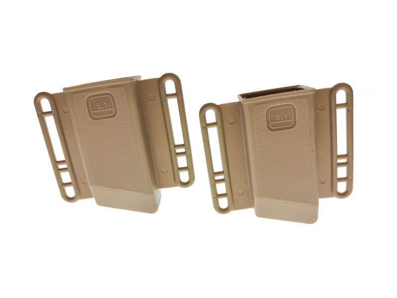 Army Force Polymer Magazine Pouch For Hi Capa 5.1 Airsoft Pistol Magazine (2Pcs/ DE)