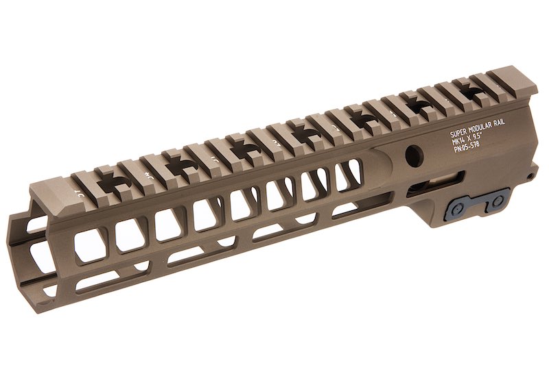 Angry Gun MK14 M-Lok 9.5" Rail for AEG/GBB/MWS/PTW Airsoft Rifle (DDC)