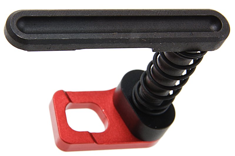 Alpha Parts CNC Steel Magazine Catch Set for Systema PTW M4 AEG (Type B/ Red)