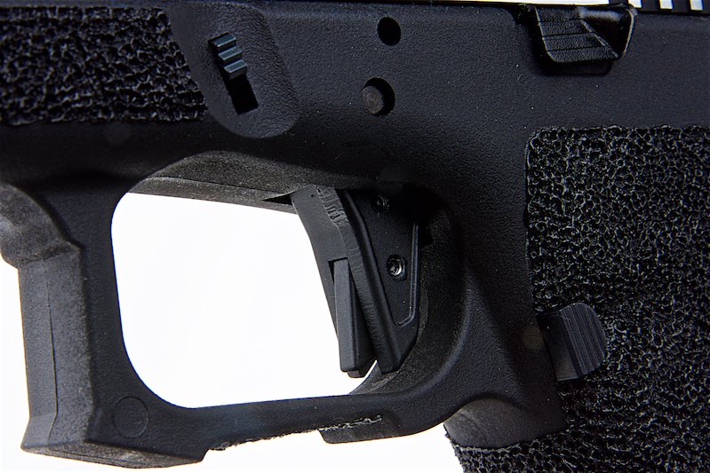 EMG (APS Custom) TTI Combat Master G34 Slide w/ OMEGA Frame CO2 Pistol (Black/ Silver)