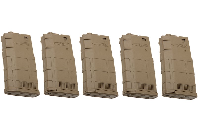 ARES 130rds Magazine for Ares AR308/ SR25-M110 AEG (5pcs/ Dark Earth)