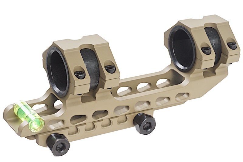 Blackcat Airsoft Light Weight 25/30mm Dual Scope Mount (Tan)