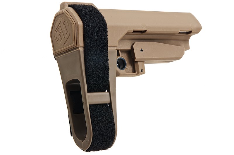 BJ TAC SB Style Buttstock for M4 AEG / GBB Airsoft Guns (Dark Earth)