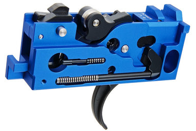 BJ TAC CNC Aluminum Adjustable Complete Trigger Box For Tokyo Marui MWS GBB Airsoft Guns (Blue)