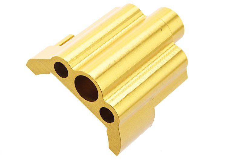 COWCOW Technology CNC Aluminium Nozzle Block For AAP 01 GBB Airsoft (Gold)