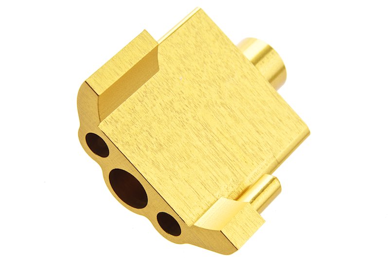 COWCOW Technology CNC Aluminium Nozzle Block For AAP 01 GBB Airsoft (Gold)