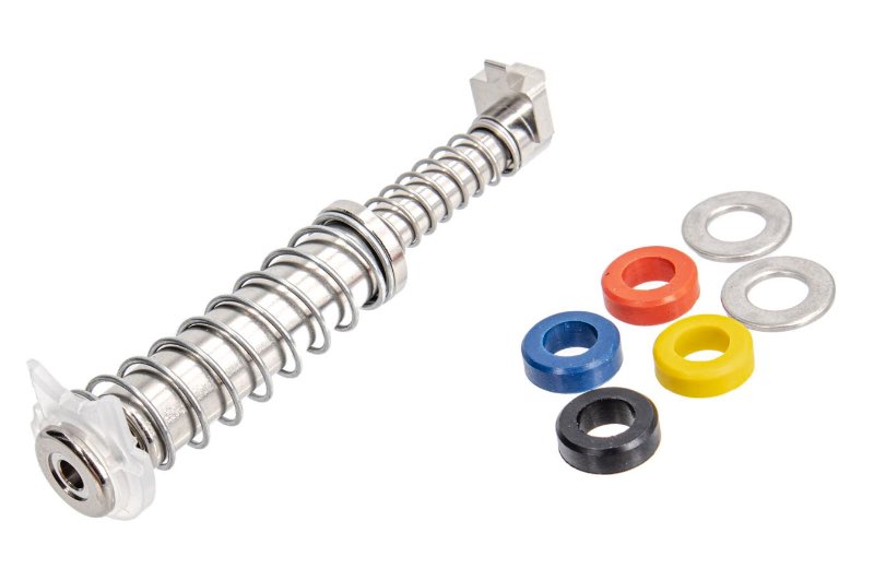 COWCOW Technology Stainless Steel Guide Rod Set for Marui G19 Gen 4 Airsoft GBB (Silver)