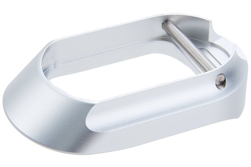 COWCOW Technology Aluminum CNC High Heel Magwell for Marui Hi-Capa GBB (Silver)