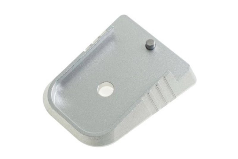 COWCOW Technology D02 Dottac Magazine Base for Marui Hi-Capa GBB Airsoft Magazine (Silver)
