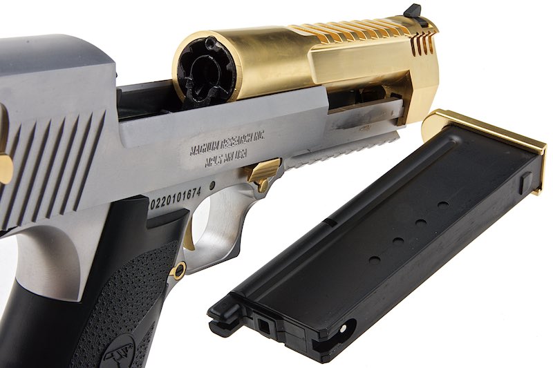 Cybergun (WE) Desert Eagle L6 .50AE GBB Airsoft Pistol (Silver/Golden)