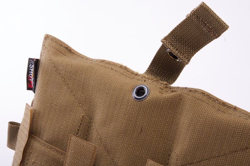 Crye Precision (By ZShot) AVS / JPC Molle Front Flap w/ Flat M4 Pouches (Coyote Brown)