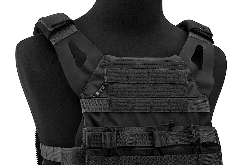 Crye Precision (By ZShot) Jumpable Plate Carrier JPC 2.0 w/ Flat M4 Molle Front Flap (L Size / Black)