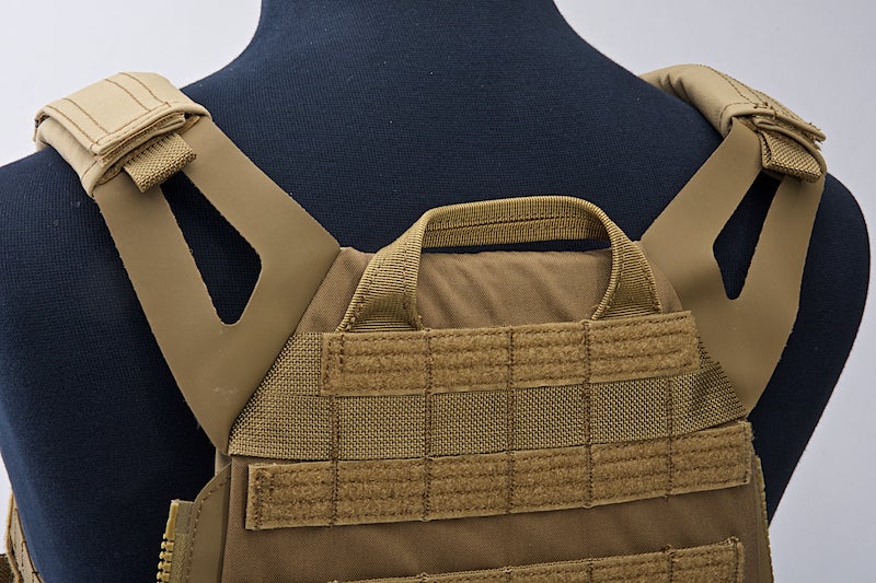 Crye Precision (By ZShot) Jumpable Plate Carrier JPC 2.0 w/ Flat M4 Molle Front Flap (L Size / Coyote Brown)