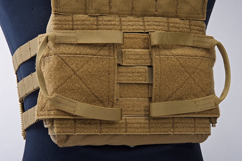 Crye Precision (By ZShot) Jumpable Plate Carrier JPC 2.0 w/ Flat M4 Molle Front Flap (L Size / Coyote Brown)