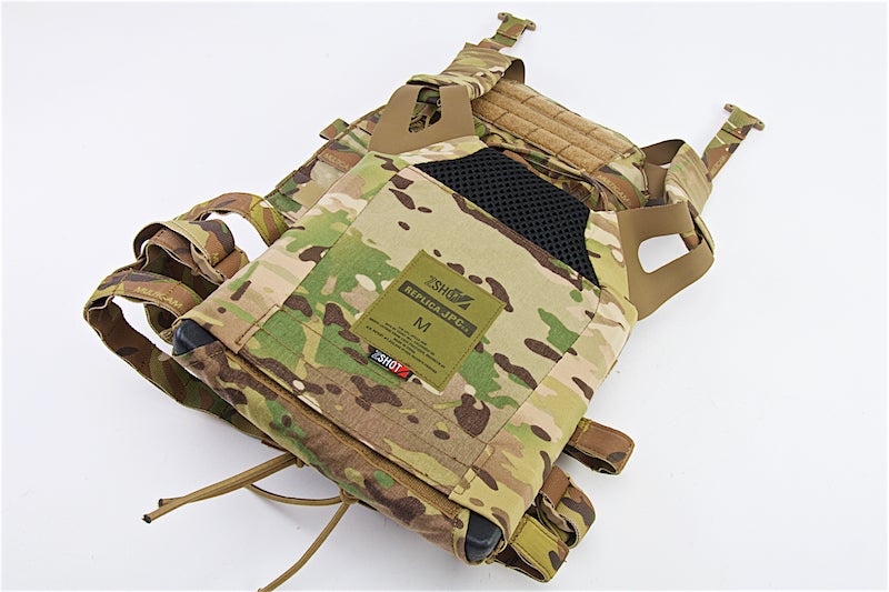 Crye Precision (By ZShot) Jumpable Plate Carrier JPC 2.0 w/ Flat M4 Molle Front Flap (Large/ Multicam)