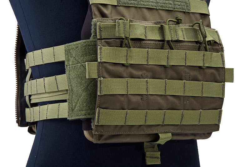 Crye Precision (By ZShot) Jumpable Plate Carrier JPC 2.0 w/ Flat M4 Molle Front Flap (L Size / Ranger Green)