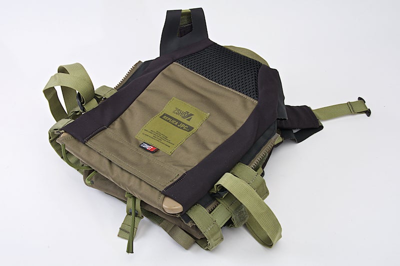 Crye Precision (By ZShot) Jumpable Plate Carrier JPC 2.0 w/ Flat M4 Molle Front Flap (L Size / Ranger Green)