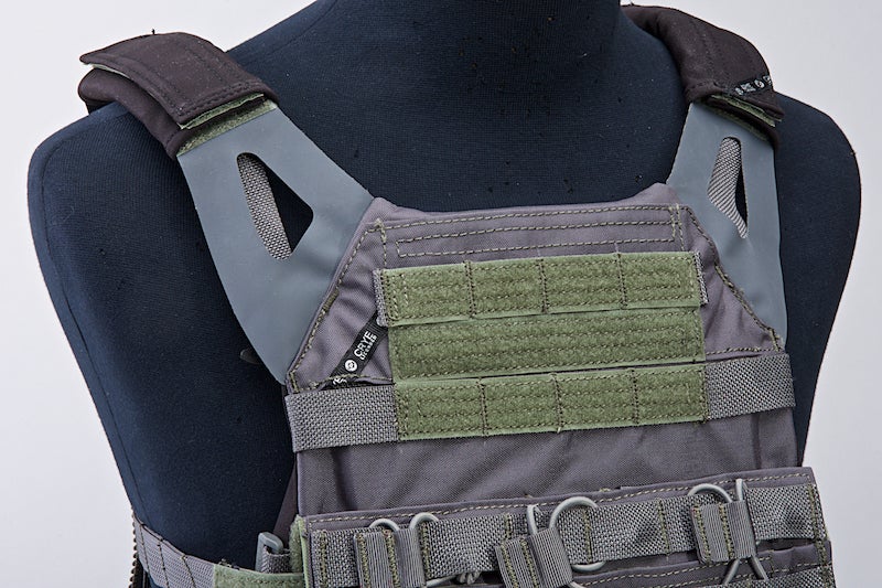 Crye Precision (By ZShot) Jumpable Plate Carrier JPC 2.0 w/ Flat M4 Molle Front Flap (M Size / Grey)