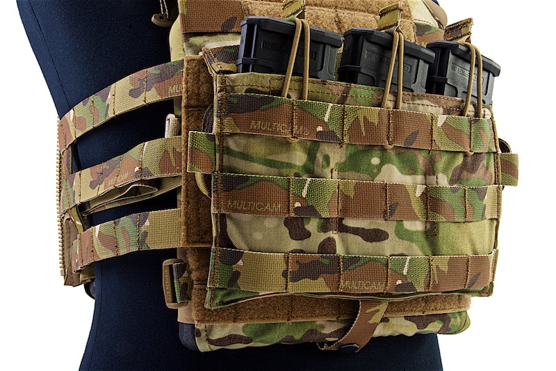 Crye Precision (By ZShot) Jumpable Plate Carrier JPC 2.0 w/ Flat M4 Molle Front Flap (M Size / Multicam)