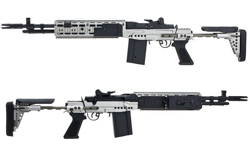 CYMA Metal M14 EBR AEG Enhanced Battle Airsoft Rifle (Silver)