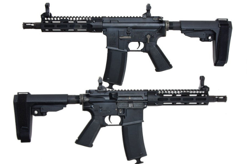 EMG (King Arms) 7.6inch RIS Troy Industries SOCC M4 AEG Rifle Airsoft Guns
