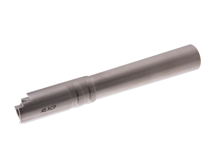 Guarder 2 Way Steel Outer Barrel for Marui/ KJ Works Hi-Capa 5.1 GBB Airsoft Pistol (Silver)