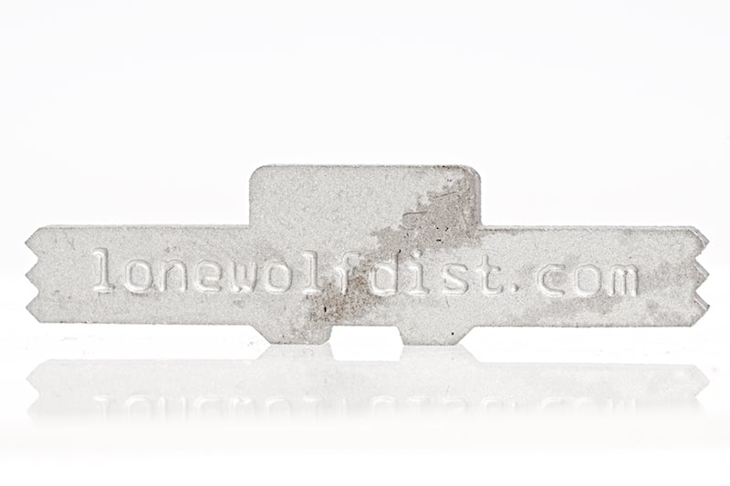 Guns Modify Extended Slide Lock with Marking for Marui G17/18/26/26 advance (Silver)