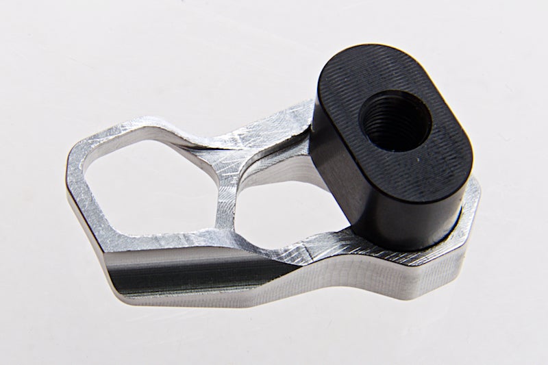 Guns Modify CNC Aluminum Magazine Release Extension for Marui M4 MWS ACC XMR (Silver)