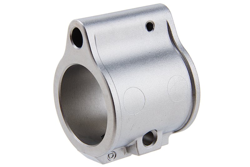 Guns Modify Stainless Steel Gas Block for M4 Airsoft GBB Rifle (Silver)