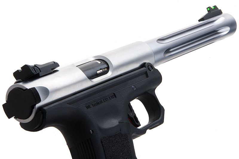 WE G Model Galaxy Premium L Airsoft GBB Pistol (Silver)