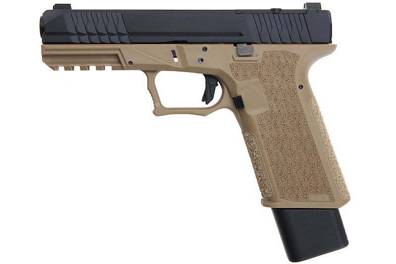 JDG P80 PFS9 RMR Cut Airsoft GBB Pistol (Licensed by Polymer 80/ Dark Earth)