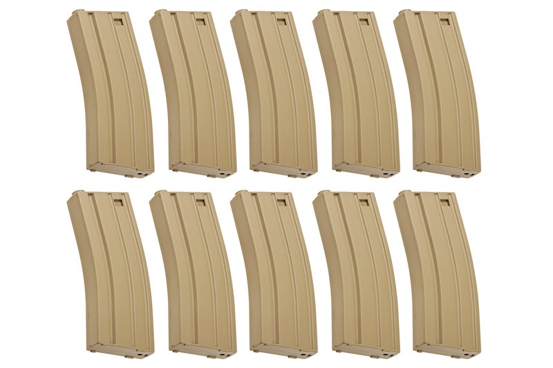 ARES 80 rds Magazine For M4 AEG (10pcs/ Dark Earth)