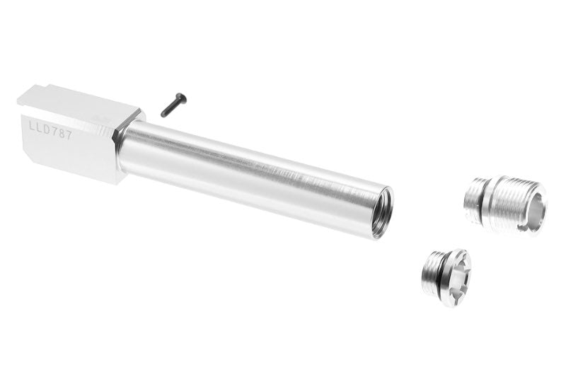 Nine Ball Non-Recoil 2 Way Outer Barrel NEO For Marui G19 Gen3/ 4 Airsoft GBB (Silver)