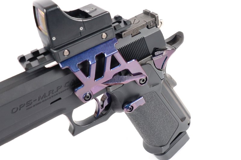 Nine Ball ZANSHIN Single Safety Lever for Marui Hi-Capa 5.1/4.3/Gold Match GBB Pistol (Kurenai Red)