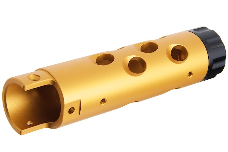 Narcos Airsoft CNC Aluminum Front Barrel Kit (Type 1) for Action Army AAP01 Airsoft GBB Pistol (Gold)