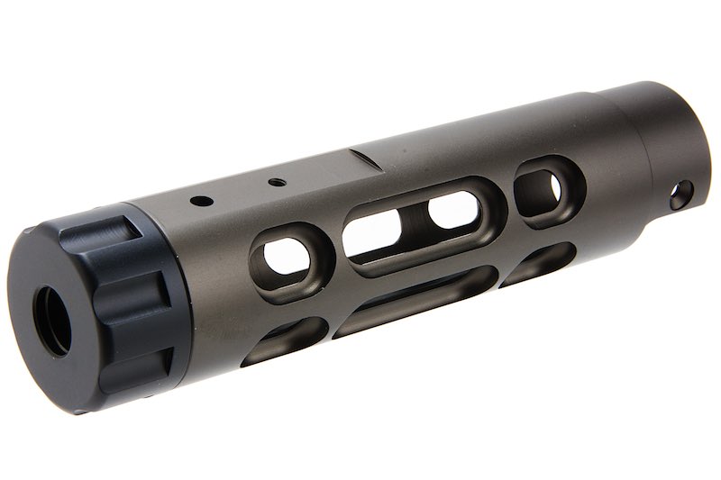 Narcos Airsoft CNC Aluminum Front Barrel Kit (Type 2) for Action Army AAP01 Airsoft GBB Pistol (Titanium Gray)