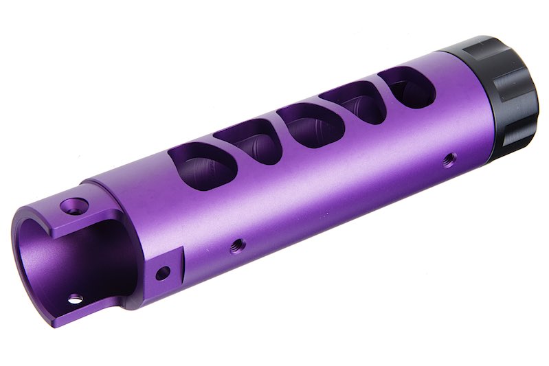 Narcos Airsoft CNC Aluminum Front Barrel Kit (Type 3) for Action Army AAP01 Airsoft GBB Pistol (Purple)
