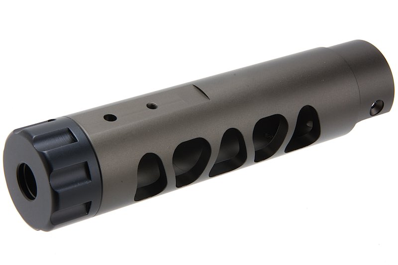 Narcos Airsoft CNC Aluminum Front Barrel Kit (Type 3) for Action Army AAP01 Airsoft GBB Pistol (Titanium Gray)