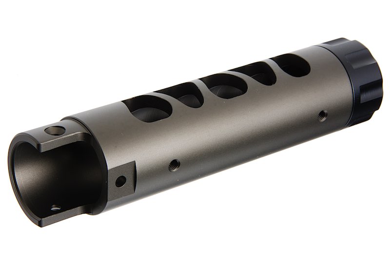 Narcos Airsoft CNC Aluminum Front Barrel Kit (Type 3) for Action Army AAP01 Airsoft GBB Pistol (Titanium Gray)