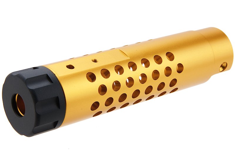 Narcos Airsoft CNC Aluminum Front Barrel Kit (Type 4) for Action Army AAP01 Airsoft GBB Pistol (Gold)