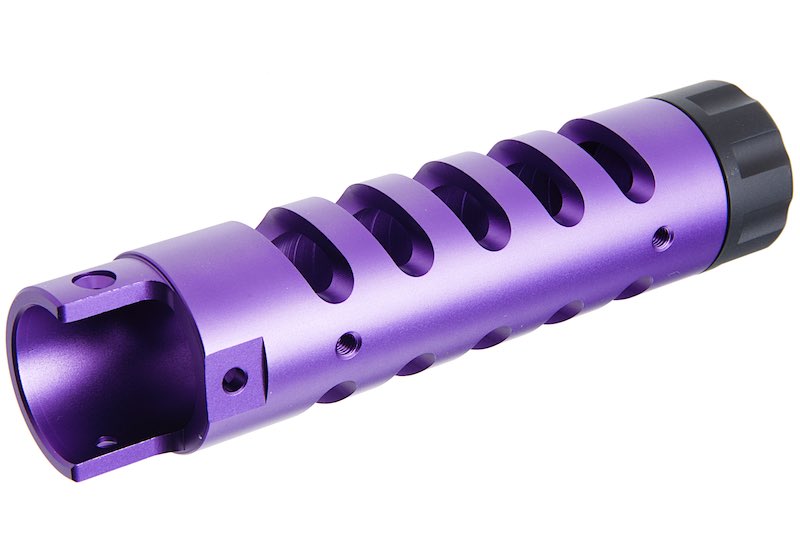 Narcos Airsoft CNC Aluminum Front Barrel Kit (Type 5) for Action Army AAP01 Airsoft GBB Pistol (Purple)