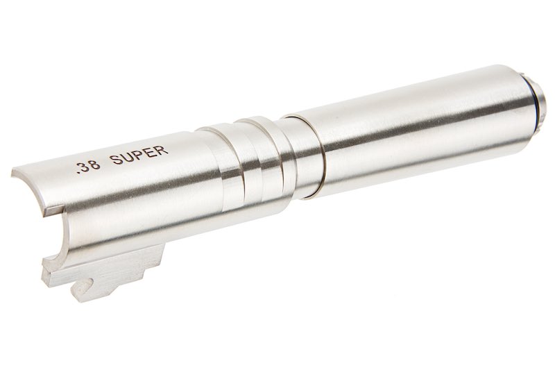 Airsoft Masterpiece Outer Barrel .38 Super Fix For Marui Hi Capa 5.1 GBB Pistol/ Silver)