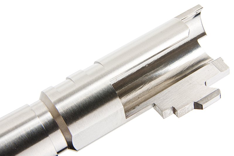 Airsoft Masterpiece Outer Barrel .38 Super Fix For Marui Hi Capa 5.1 GBB Pistol/ Silver)