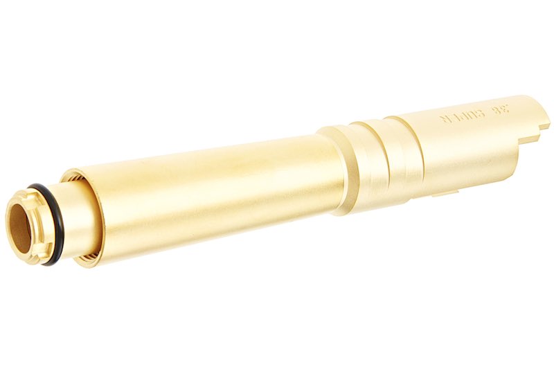 Airsoft Masterpiece Outer Barrel .38 Super Fix For Marui Hi Capa 5.1 GBB Pistol/ Gold)