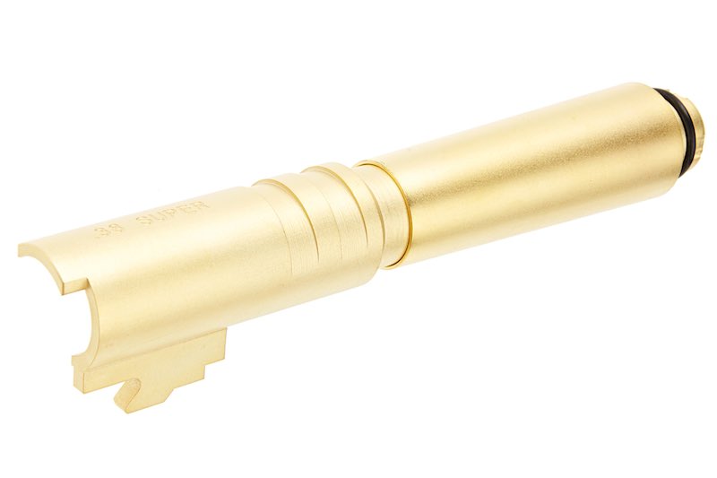 Airsoft Masterpiece Outer Barrel .38 Super Fix For Marui Hi Capa 5.1 GBB Pistol/ Gold)