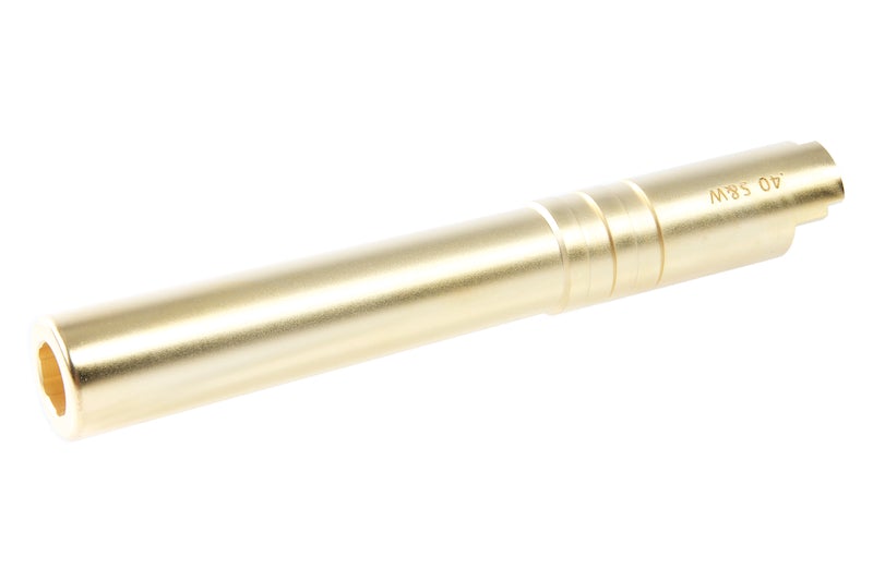 Airsoft Masterpiece .40 S&W Stainless Steel Fix Outer Barrel for Marui Hi-Capa 5.1 GBB Pistol (Gold)