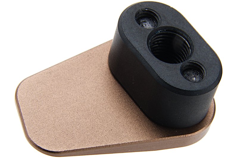 Revanchist Airsoft Magazine Release for Marui M4 MWS GBB Rifle (Tan)