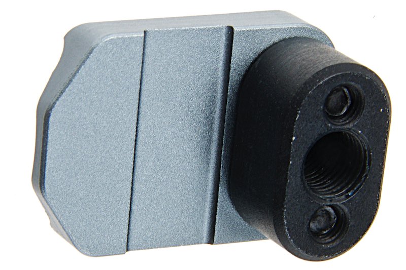 Revanchist Airsoft Type B Metal Magazine Release for Marui M4 MWS Airsoft GBB Rifle (Grey)