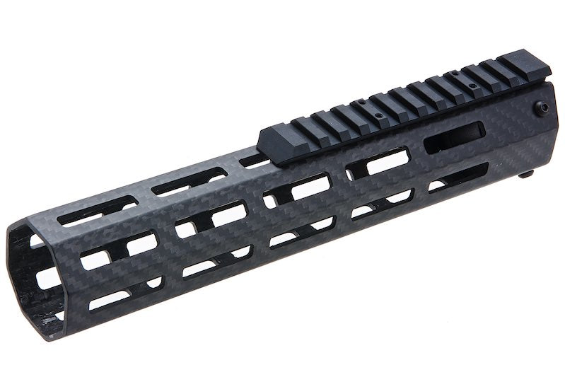 Revanchist Airsoft Lightweight Carbon Fiber 9.5inch M-lok Handguard Rail For Marui MWS GBB Airsoft Guns